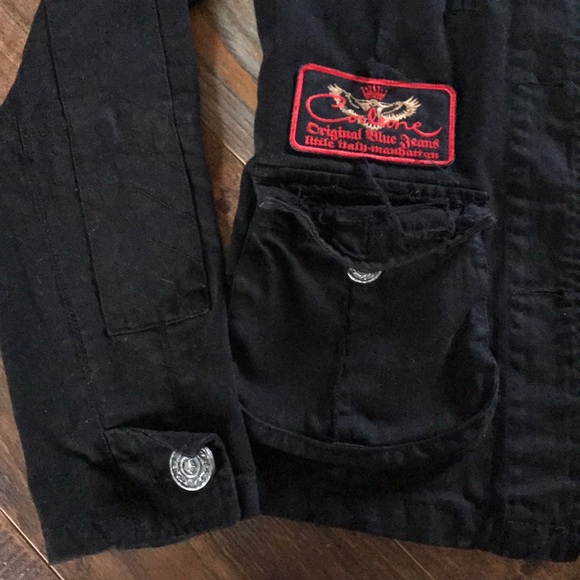 Corleone Military Style Jean Jacket - Picture 2 of 5